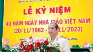 Trường Đại học Cảnh sát Nhân dân kỷ niệm 40 năm Ngày Nhà giáo Việt nam