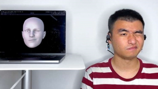 Thiết bị đeo dùng sóng siêu âm tái tạo biểu cảm khuôn mặt