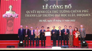 Công bố quyết định thành lập Trường Đại học Luật, Đại học Quốc Gia Hà Nội