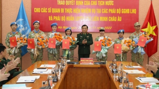 Việt Nam lần đầu cử sỹ quan gìn giữ hòa bình tham gia phái bộ của EU