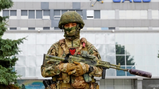 Nhìn từ nhà máy điện hạt nhân Zaporizhzhia