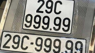 Đấu giá biển số xe ô tô: Giá khởi điểm 40 triệu đồng, bước giá 5 triệu đồng