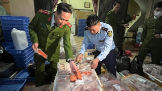 Phát hiện 1 tấn ức vịt, cánh gà không rõ nguồn gốc