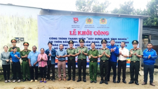 Tuổi trẻ Công an Khánh Hòa khởi công xây dựng nhà tình nghĩa