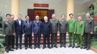 Tổng Bí thư, Chủ tịch nước và Thủ tướng dự Hội nghị Đảng uỷ Công an Trung ương