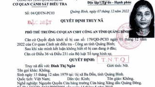 Truy nã đặc biệt cửa hàng trưởng xăng dầu tham ô gần 1 tỷ đồng