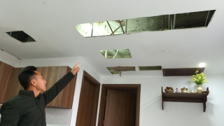 Chung cư vừa đưa vào sử dụng đã nứt trần, thấm dột