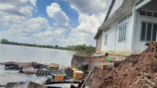 Trắng tay vì sạt lở bờ sông ở Vĩnh Long