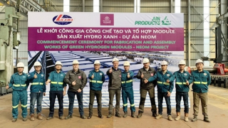 LILAMA khởi công chế tạo tổ hợp 55 môđun điện phân cho nhà máy hydrogen lớn ở Arab Saudi
