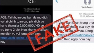 Cảnh giác thủ đoạn gửi tin nhắn mạo danh ngân hàng để lừa đảo