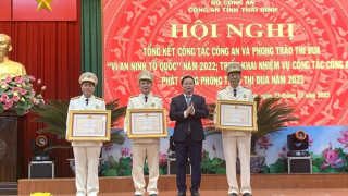 Công an tỉnh Thái Bình tạo chuyển biến tích cực về ANTT từ cơ sở