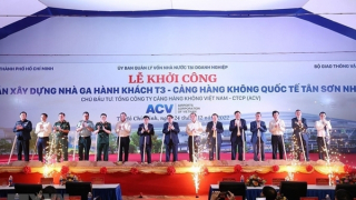 Thủ tướng phát lệnh khởi công xây dựng Nhà ga T3 Sân bay Tân Sơn Nhất