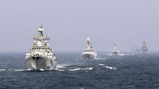 Nga - Trung Quốc tập trận trên biển Hoa Đông