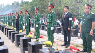 Truy điệu và an táng 89 hài cốt liệt sĩ hy sinh trong và ngoài nước