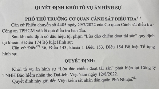 Khởi tố vụ án liên quan nhân viên công ty bảo hiểm giả chữ ký để rút tiền của khách hàng