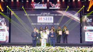 SHB lần thứ 4 được vinh danh Top 50 doanh nghiệp xuất sắc nhất năm 2022