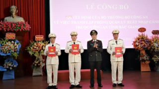 Thành lập Phòng Quản lý xuất nhập cảnh Công an tỉnh Bắc Giang