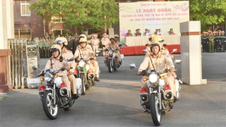 Công an tỉnh Bạc Liêu xuất quân bảo vệ tuyệt đối an toàn Tết Nguyên đán