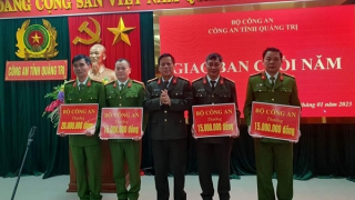 Khen thưởng Công an tỉnh Quảng Trị trong công tác đấu tranh phòng, chống tội phạm