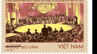 Phát hành bộ tem kỷ niệm 50 năm Hiệp định Paris
