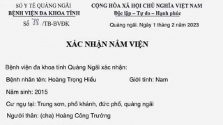 Bất ngờ với “giấy xác nhận nằm viện” do giám đốc nghỉ hưu ký