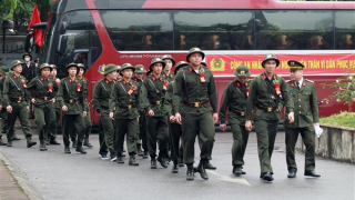 Tân binh Công an Hà Nội lên đường nhập ngũ