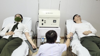 Hai cán bộ Công an Hà Tĩnh hiến nhóm máu hiếm cứu người nguy kịch