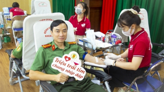 Công an cửa khẩu Cảng HKQT Tân Sơn Nhất hiến máu tình nguyện năm 2023