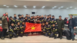 Đoàn công tác cứu nạn quốc tế của Bộ Công an đã tới Thổ Nhĩ Kỳ