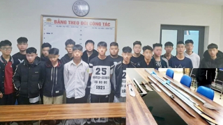 Ngăn chặn hàng chục thanh thiếu niên mang dao phóng lợn hỗn chiến