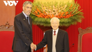 Tổng Bí thư Nguyễn Phú Trọng tiếp đoàn đại biểu cấp cao Cộng hòa Dominica