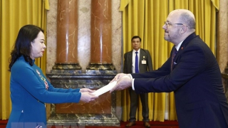 Quyền Chủ tịch nước tiếp Đại sứ các nước nhân dịp nhận nhiệm kỳ công tác mới tại Việt Nam