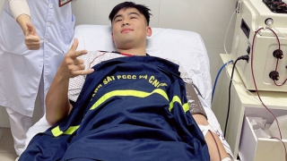 3 cán bộ Công an Bắc Giang hiến máu cứu các bệnh nhân đang nguy kịch