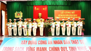 Thành lập Phòng Quản lý Xuất nhập cảnh Công an tỉnh Ninh Thuận