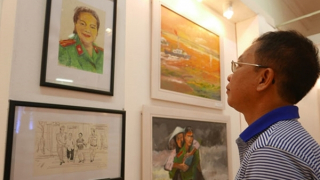 Trên 1.000 tác phẩm dự thi sáng tác tranh cổ động về lực lượng CAND