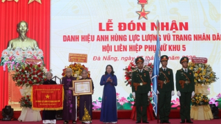 Hội Liên hiệp Phụ nữ Khu 5 đón nhận danh hiệu Anh hùng LLVTND