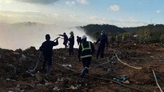 Bãi rác Cam Ly âm ỉ cháy, Đà Lạt quyết dập trong 7 ngày