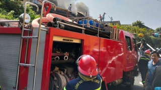 Tổ liên gia nhanh chóng khống chế vụ cháy tại phố cổ Hội An