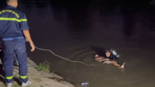 Tử vong khi bơi qua cống ngăn mặn