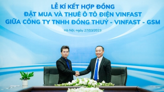 Lado Taxi thuê 500 ô tô điện VinFast và mua bổ sung 40 xe VF e34