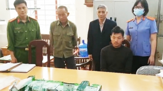 Mang 1 bánh heroin cùng 8kg ma túy vào nhà nghỉ