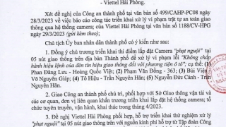 Hải Phòng thí điểm “phạt nguội” từ tháng 4 đối với ô tô