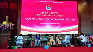 Công an Hải Dương với chương trình “Giọt máu nghĩa tình vì đồng đội thân yêu”