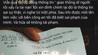 Quay clip vụ tai nạn giao thông rồi viết Facebook vu cáo “giao thông dí người”