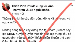 Thông tin về việc quyết định cưỡng chế các công trình xây dựng trái phép ở “Cốc Thiên Quang”