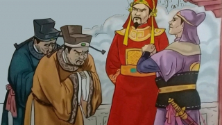 Vua Trần Thái Tông tiễn sứ Bắc quốc về nước