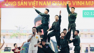 Sôi nổi Hội thi Bí thư Chi bộ giỏi của lực lượng Cảnh sát Cơ động