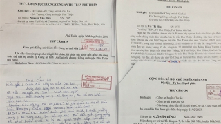 Nhiều người dân gửi thư cảm ơn Công an tỉnh Gia Lai