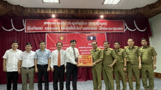 Xây dựng thêm 3 trụ sở làm việc cho Công an các bản của nước bạn Lào