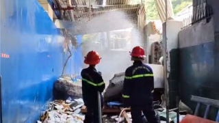 Nam công nhân tử nạn sau vụ nổ bình khí nén